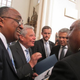 Charles Steele Jr. (far left), standing among leaders, including German President Joachim Gauck and SCLC Chairman Bernard LaFayette, Sept. 14, 2014.
Keisha Ray/SCLC